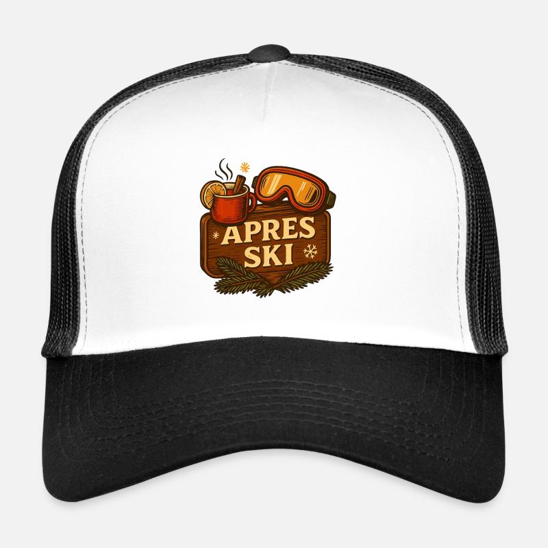 Après ski - mulled wine & ski goggles Trucker Cap