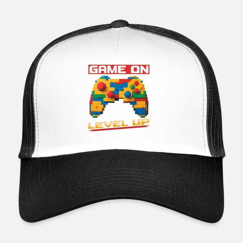 Blocs de construction Gamer Gaming Brick Builder Casquette trucker 