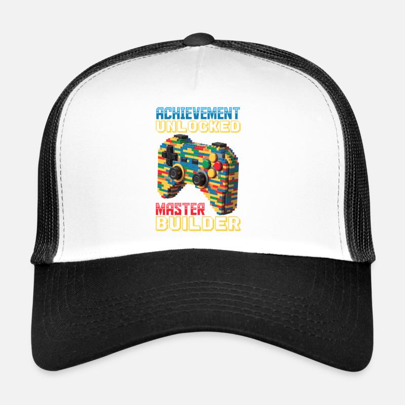 Blocs de construction Gamer Gaming Brick Builder Casquette trucker 