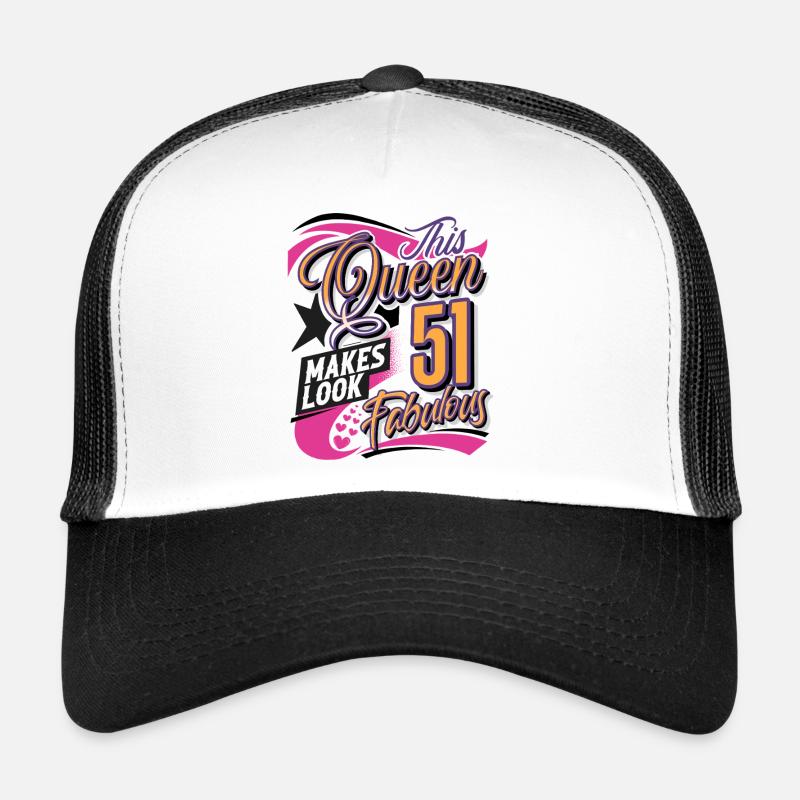 Reine du 51e anniversaire Casquette trucker 