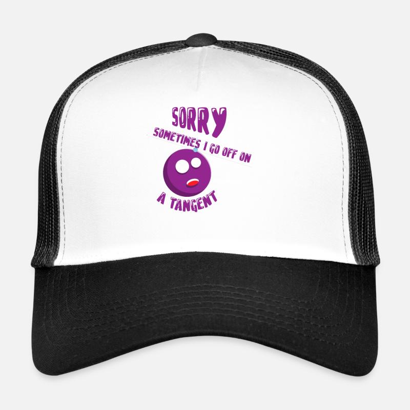 Mathe Mathematik Lehrer Spruch Mathelehrer Lustig - Trucker Cap - Weiß/Schwarz