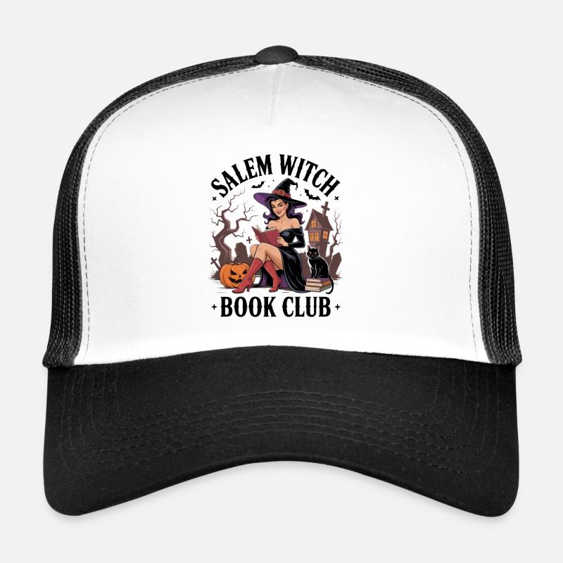 Witch Book Club Halloween Night Trucker Cap
