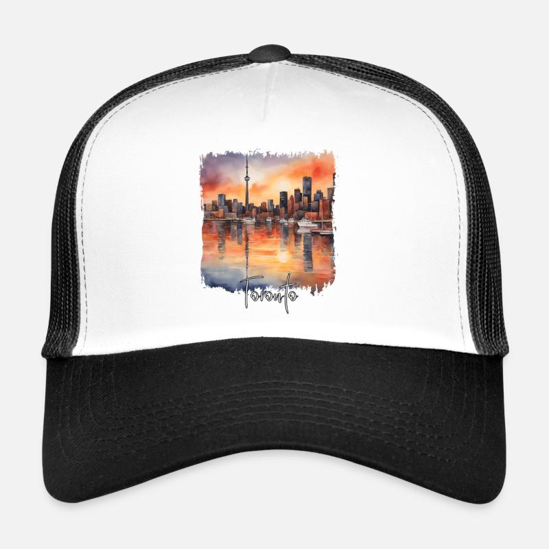 Toronto Aquarell, Toronto, Kanada Trucker Cap