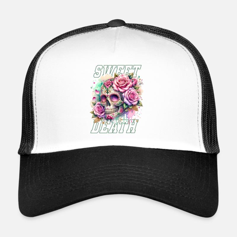 Fleurs Crâne Beauté Floraison Casquette trucker 