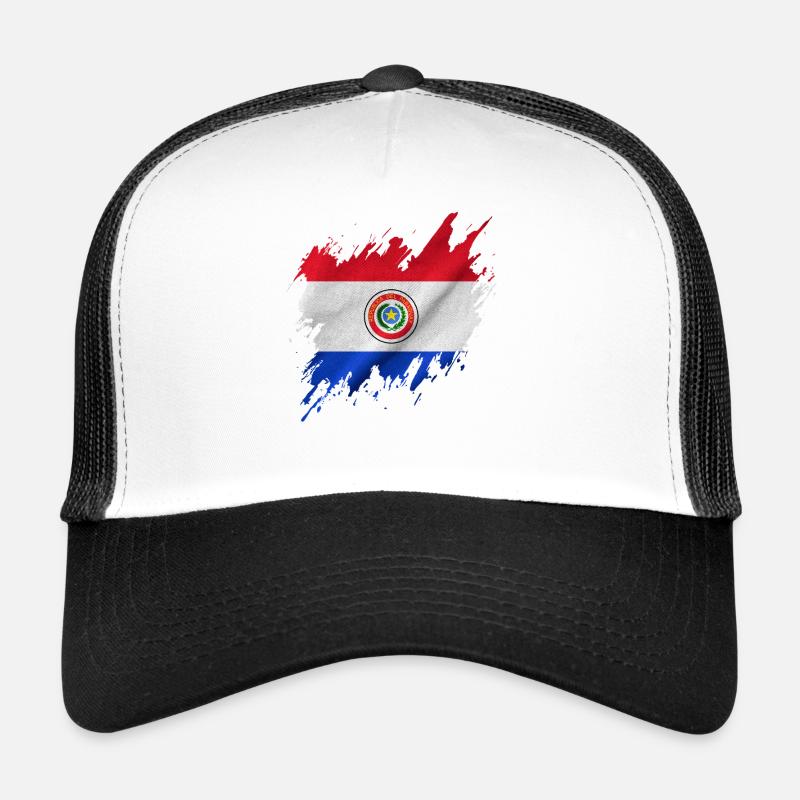 Drapeau du Paraguay, style déchiré Casquette trucker 