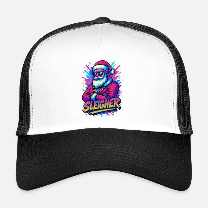 Sleigher – Drôle de Père Noël au néon Casquette trucker 