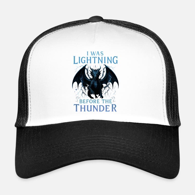 J’étais l’éclair devant le dragon du tonnerre Casquette trucker 