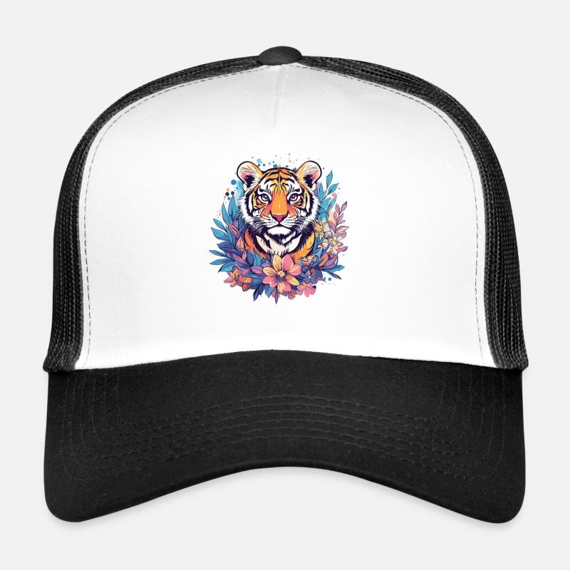 Magie de la fleur de tigre Casquette trucker 