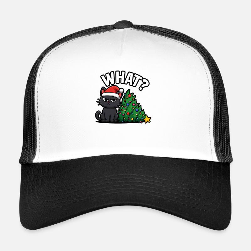 Lustige Katze Weihnachtsstimmung Trucker Cap