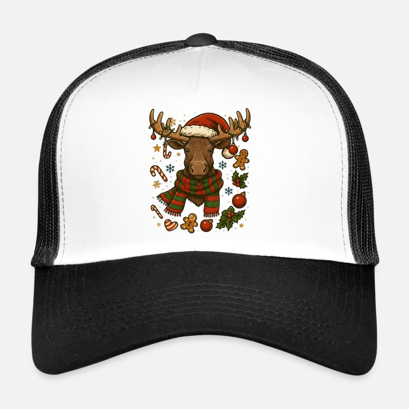 L’orignal à Noël Casquette trucker 