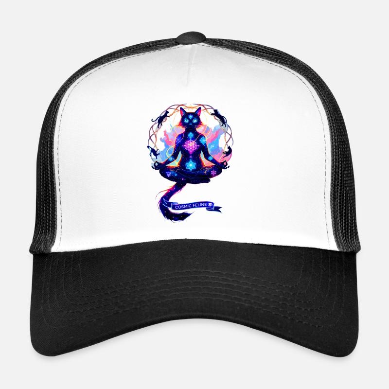 Chat de Chakra Cosmique Casquette trucker 