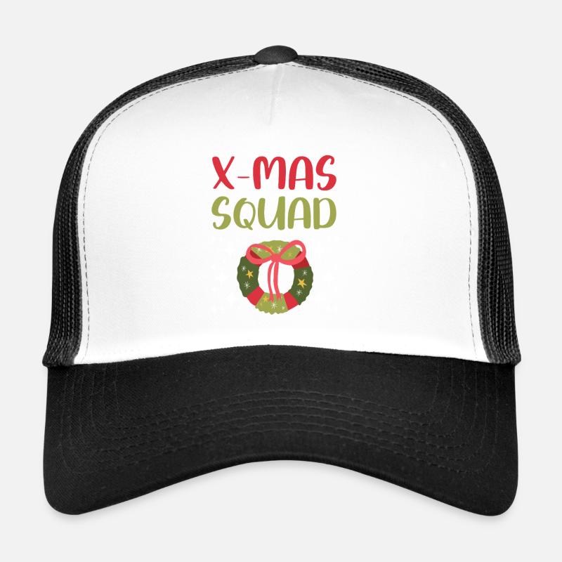 X-Mas Squad - Trucker Cap - Weiß/Schwarz