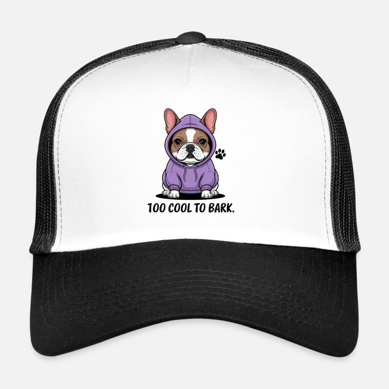 Trop froid pour aboyer : style bouledogue décontracté Casquette trucker 