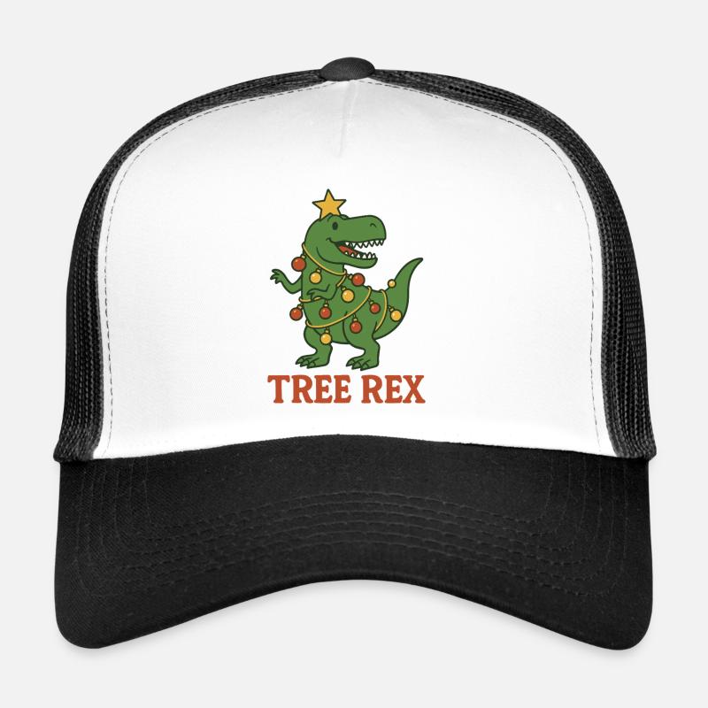 Tree Rex Dinosaur Christmas Fun Trucker Cap
