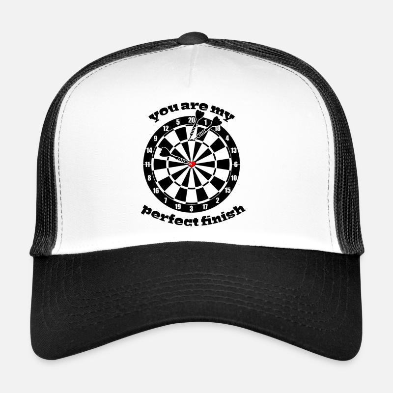 Darts in love - Trucker Cap - white/black