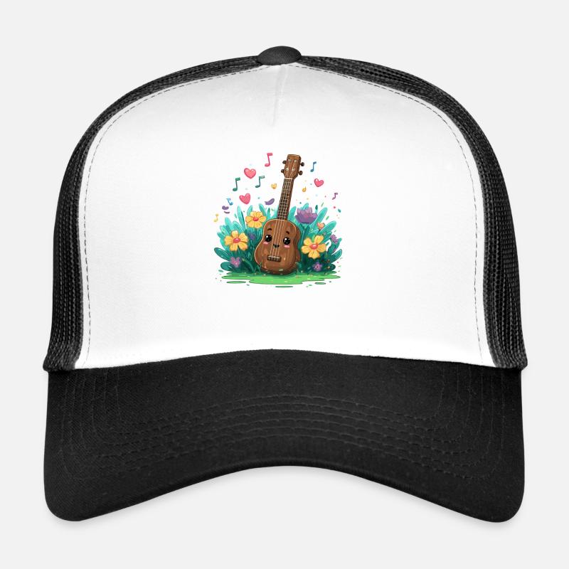 Kukulele Flower Garden - Trucker Cap - white/black