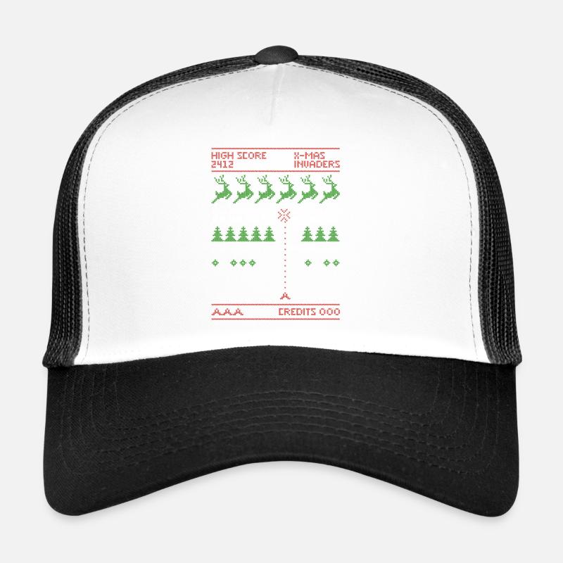 X-Mas Invaders | Shooting Game | ugly christmas Trucker Cap