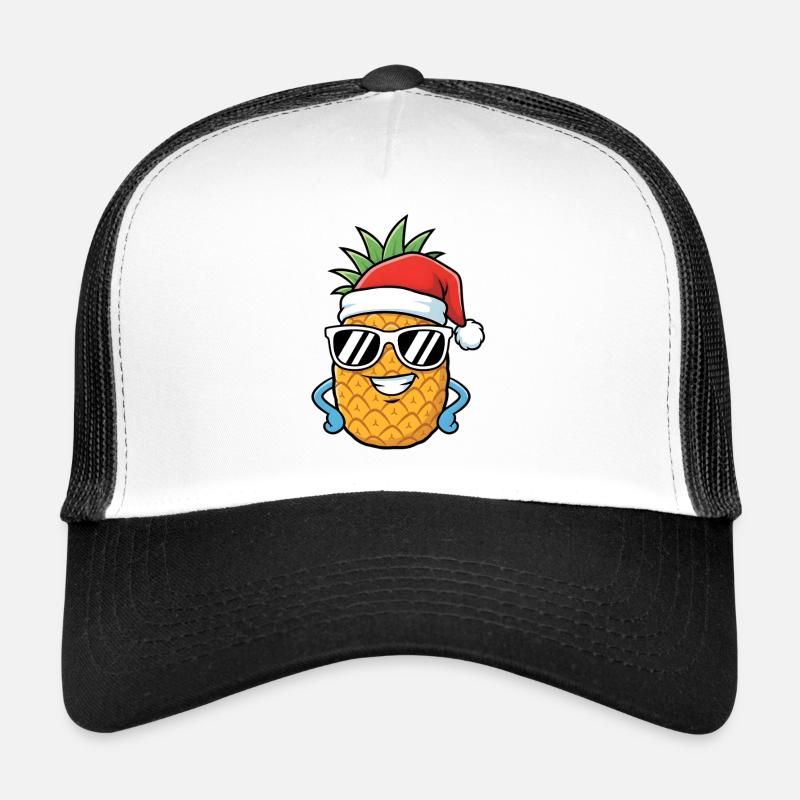 Art de l’ananas de Noël Casquette trucker 