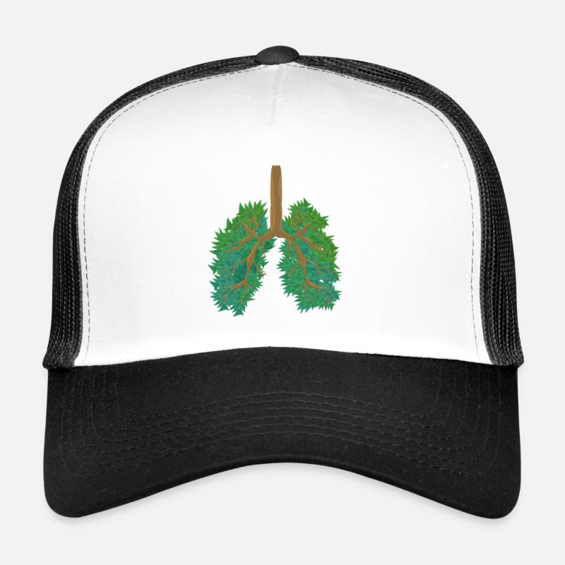 Forest Lungs Eco-Friendly Awareness Global Warming Trucker Cap