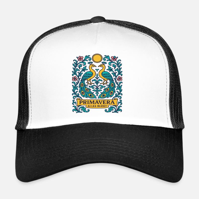 Primavera Ailes Blüht Frühlings Vogel Ornament Trucker Cap