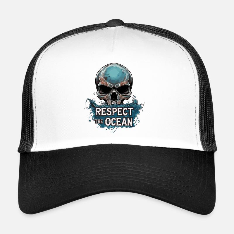Diver Ocean Diving Respect Trucker Cap