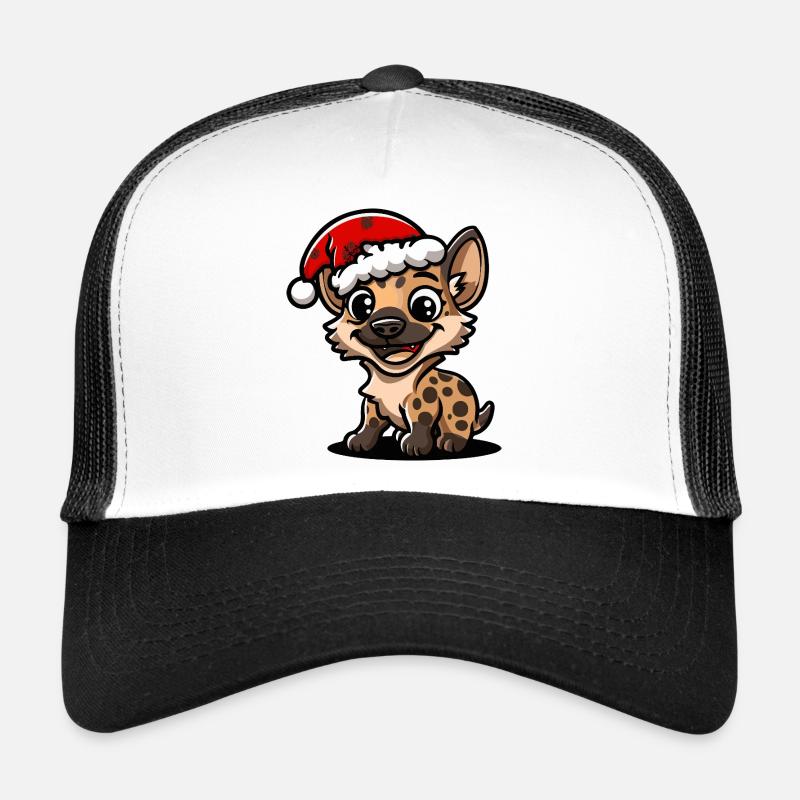 Hyäne Weihnachten - Trucker Cap - Weiß/Schwarz