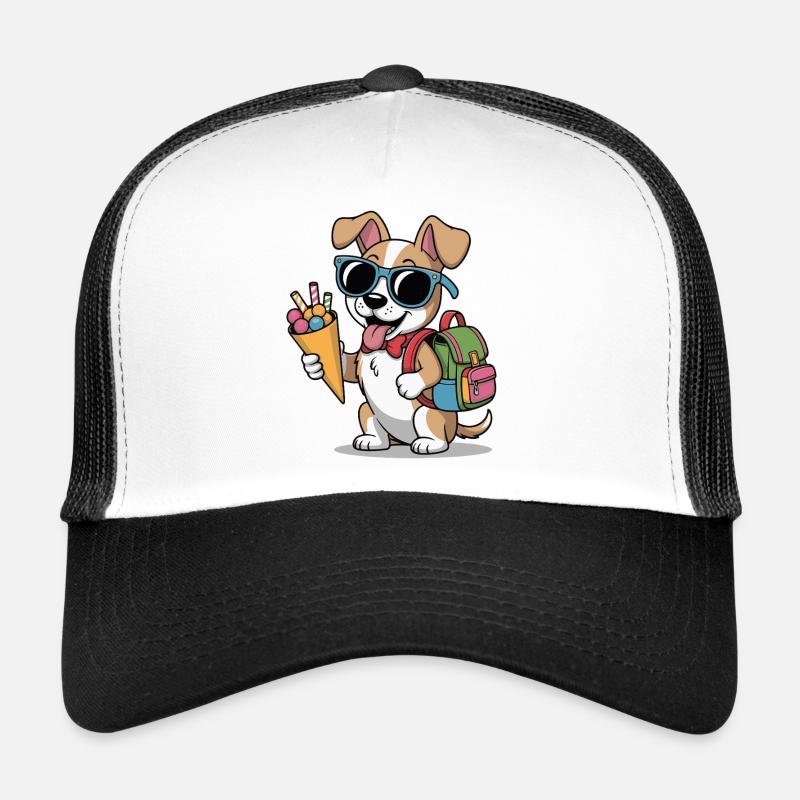 Sommerhund mit Eiscreme Trucker Cap