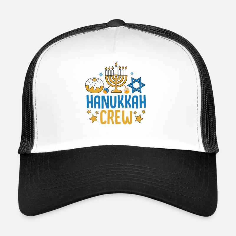 Hanukkah - Trucker Cap - Weiß/Schwarz