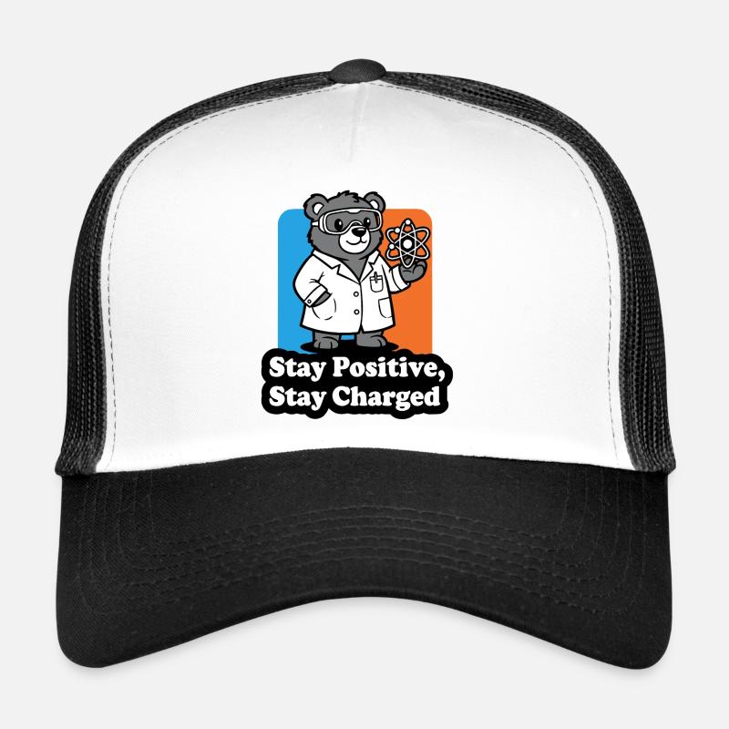Scientifique ours avec signe atomique Casquette trucker 