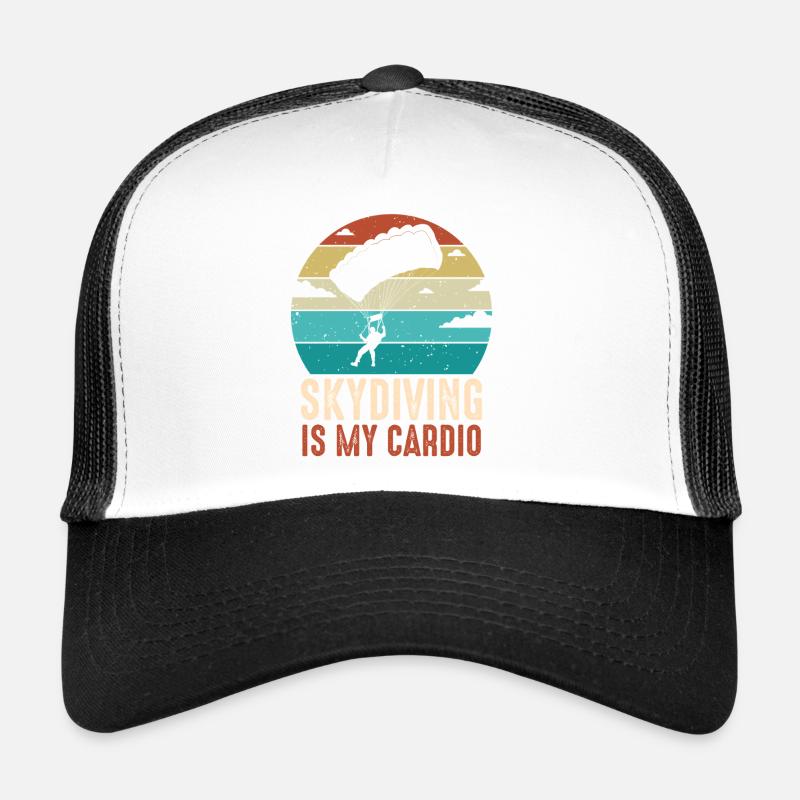 Parachutisme Cardio Retro Sunset Casquette trucker 