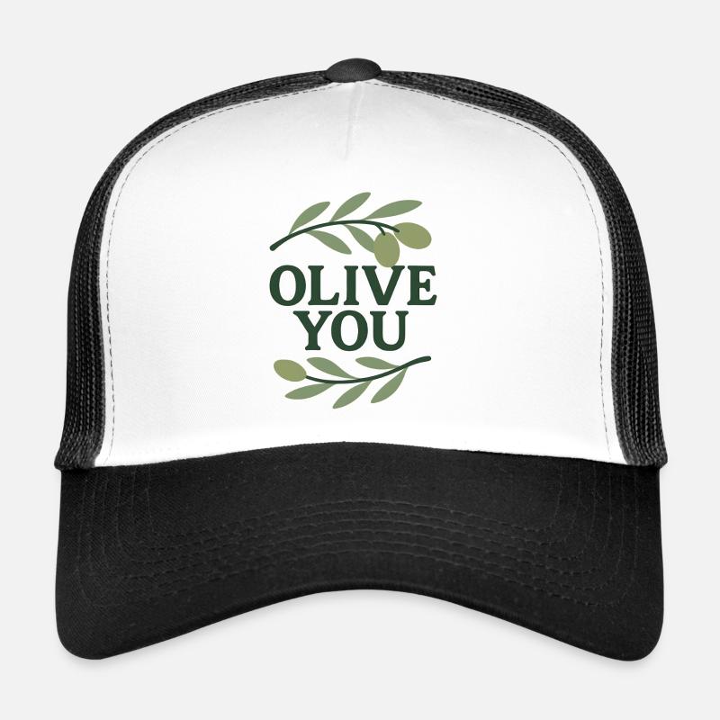 Olive You – Drôle de design branche d’olivier Casquette trucker 