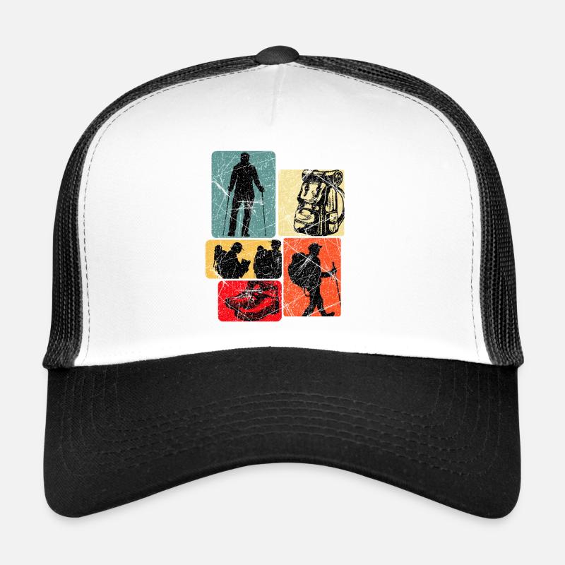 Collage de sentiers de randonnée Casquette trucker 