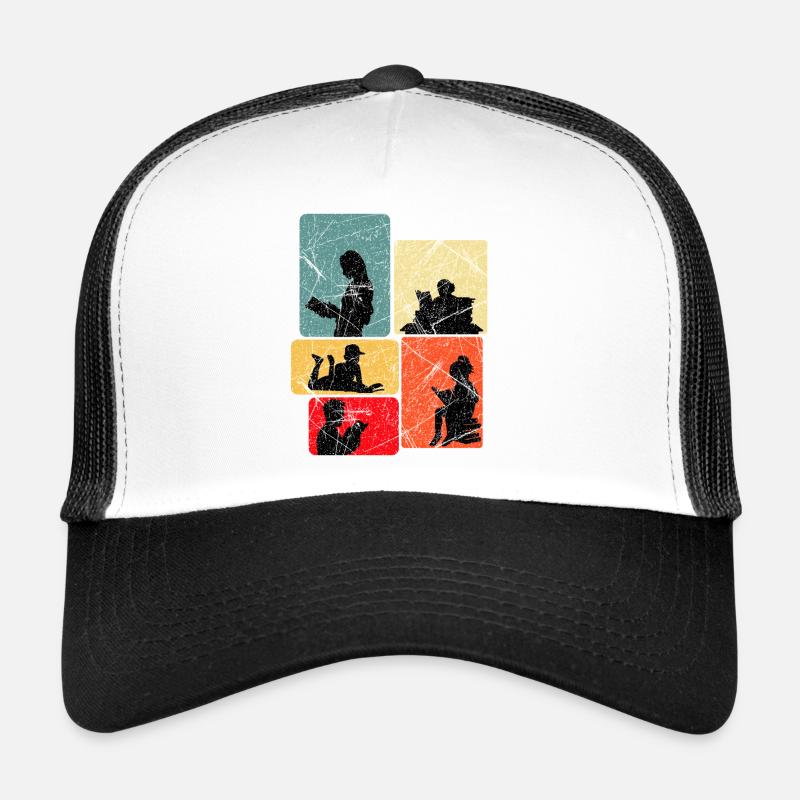 Lecture des silhouettes dans le design de blocs de couleur Casquette trucker 