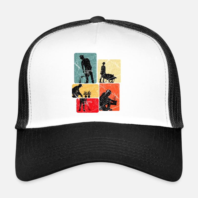 Jardinage dans des blocs colorés Casquette trucker 