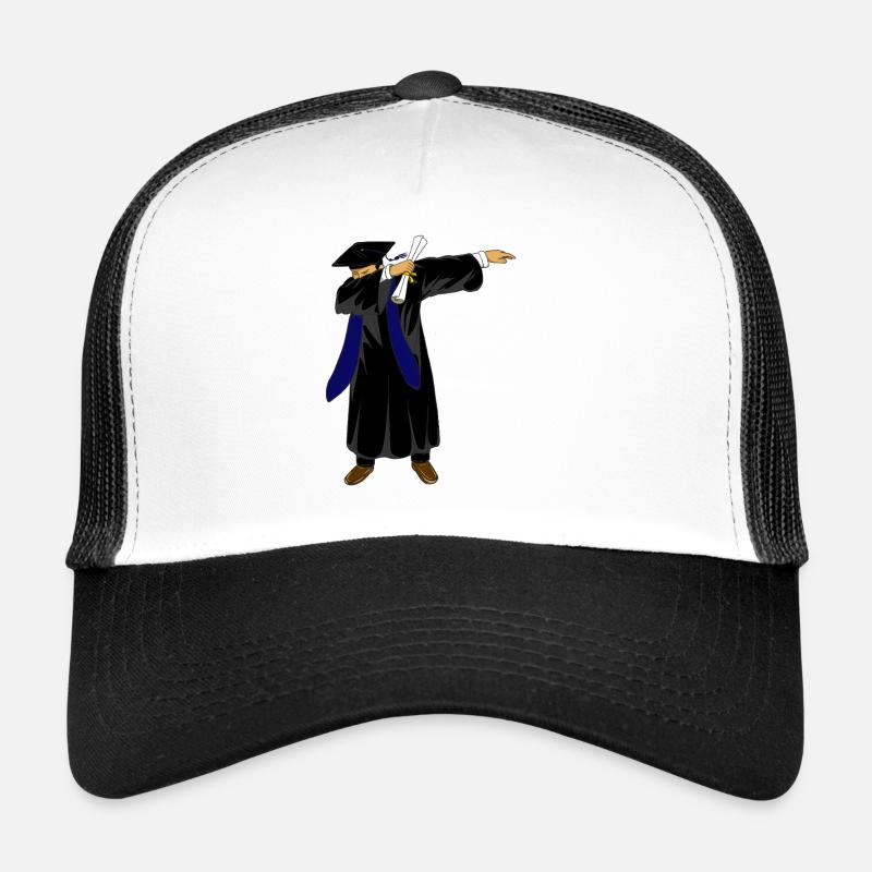 Dabbing Graduation Class 2026 Navy Blue Uniform Trucker Cap