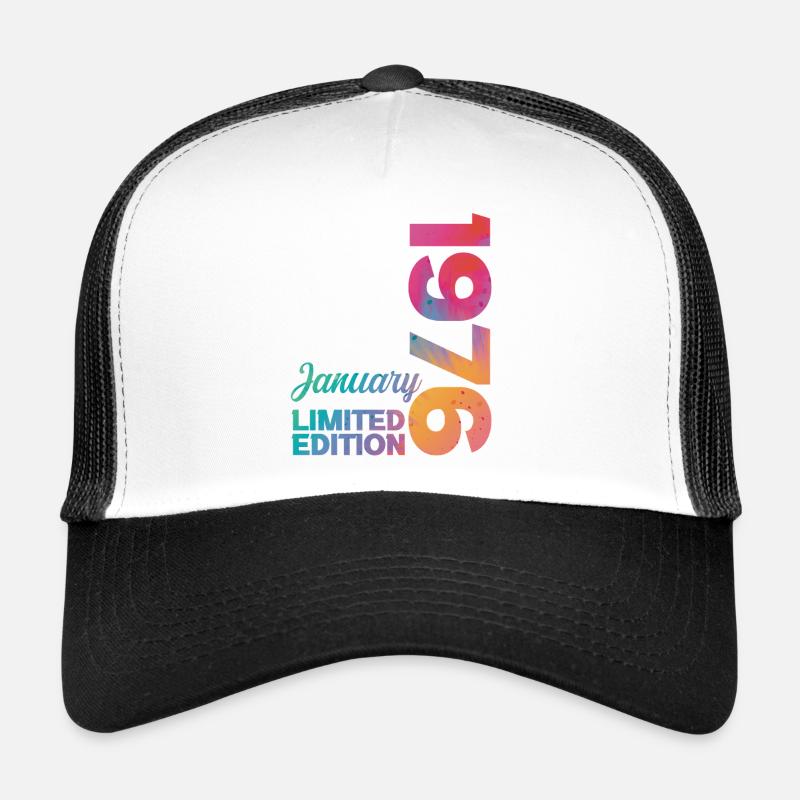 Geburtstag Januar 1976 Geboren im Januar Geschenk Trucker Cap