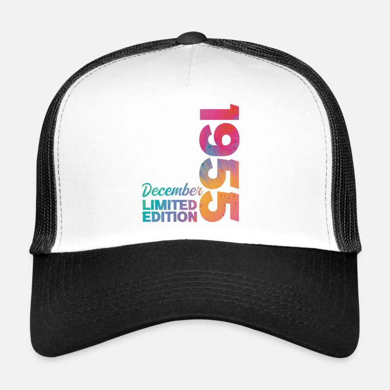 Birthday December 1955 Born in December Gift Trucker Cap
