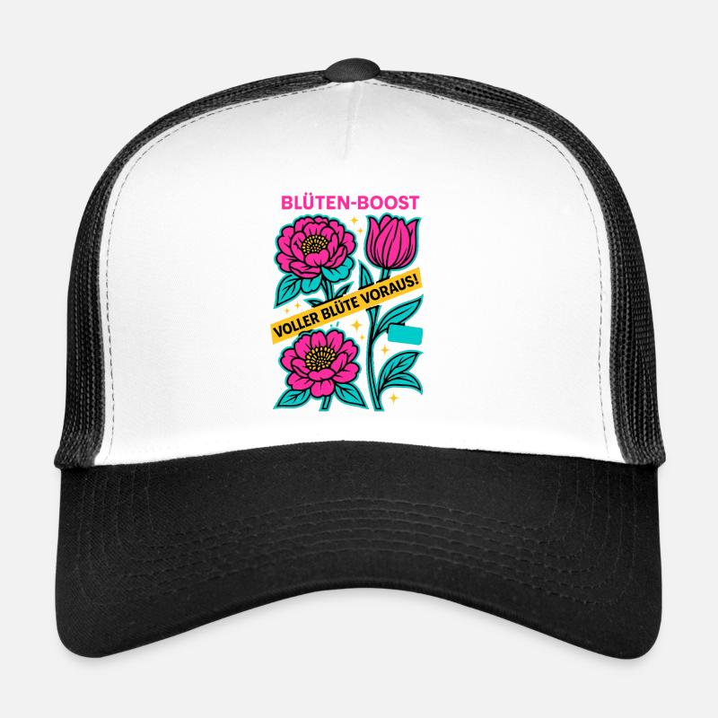 Impulsion de la Fleur, Puissance du Ressort, Fleur à Venir Casquette trucker 