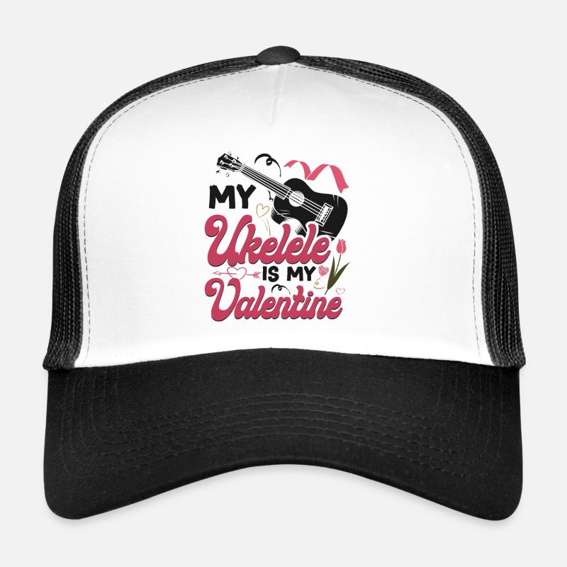 Valentines ukulélé hawaïen Casquette trucker 
