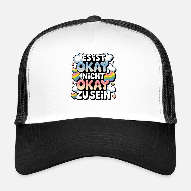  Es Ist Okay Nicht Okay Zu Sein Regenbogen Pride Trucker Cap