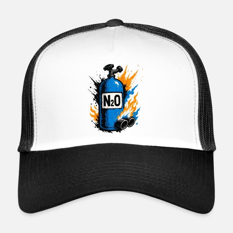 N2O Bottle Racing, maillot Nitro Power Casquette trucker 