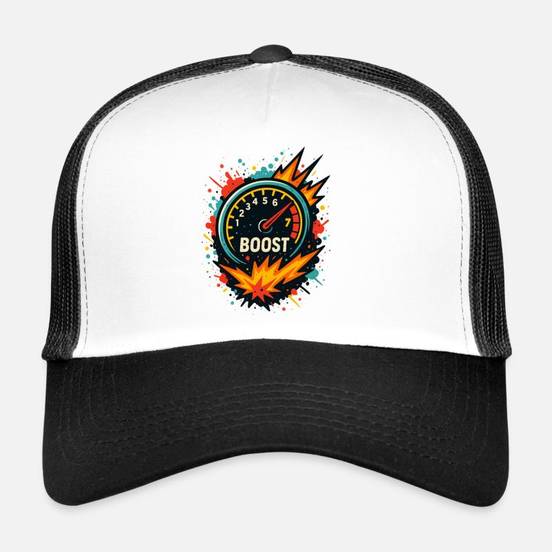 Boost Anzeige Explosiv, Turbo Tuning Shirt Trucker Cap