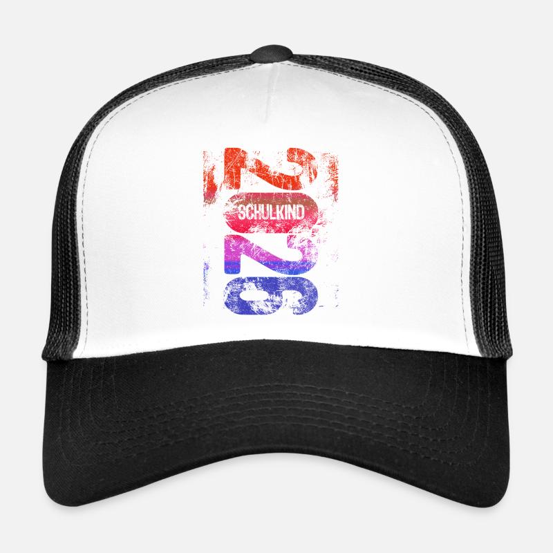Schulkind 2026 - Einschulung - Erstklässler - Trucker Cap - Weiß/Schwarz