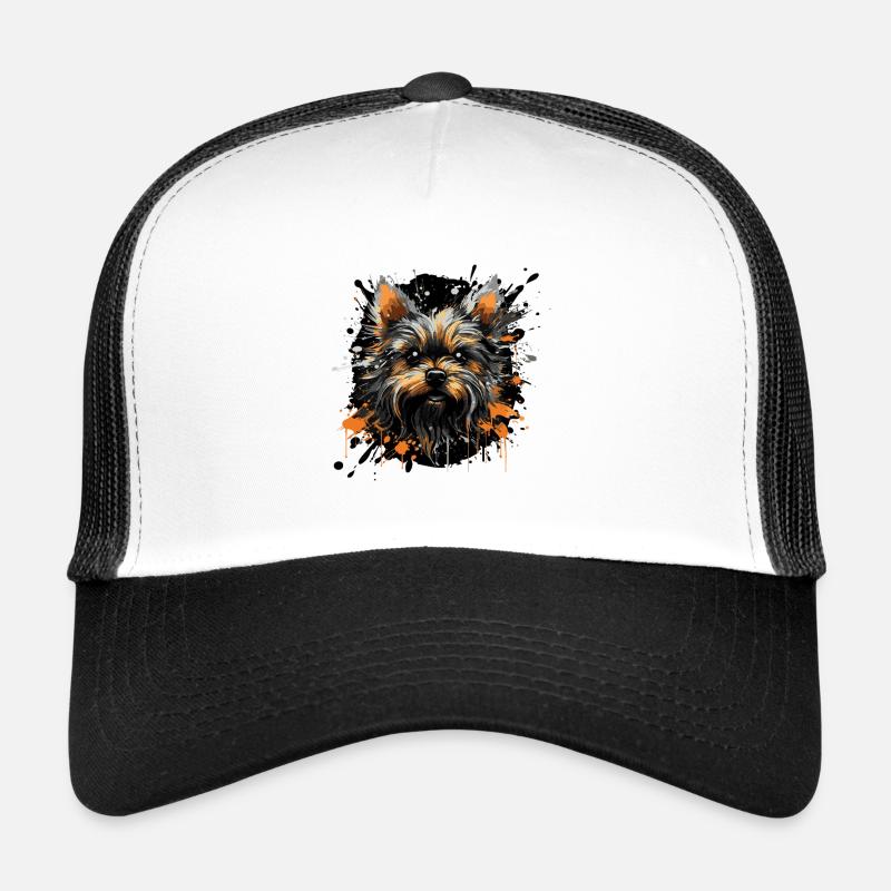 Éclaboussures de Yorkshire Terrier Casquette trucker 