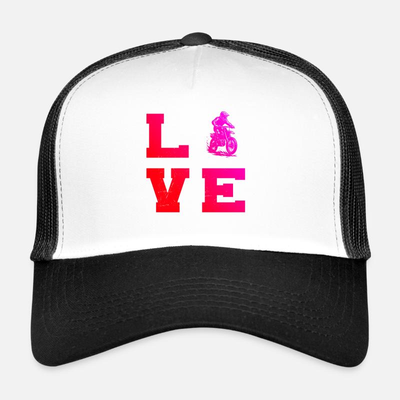 Attention fans de motocross, déclaration simple Casquette trucker 