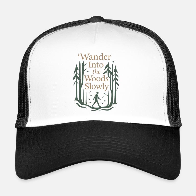 Forest Walk Overthinker Mental Reset Trucker Cap