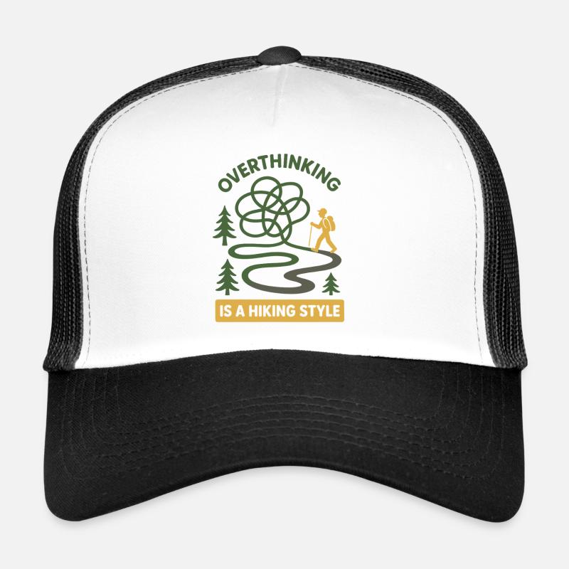 Forest Walk Overthinker Mental Reset Trucker Cap
