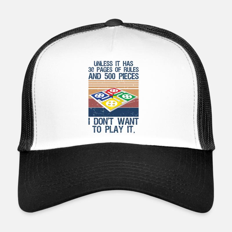 Board Game Joke Funny Board Game Trucker Cap