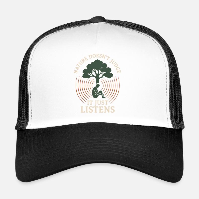 Forest Walk Overthinker Mental Reset Trucker Cap