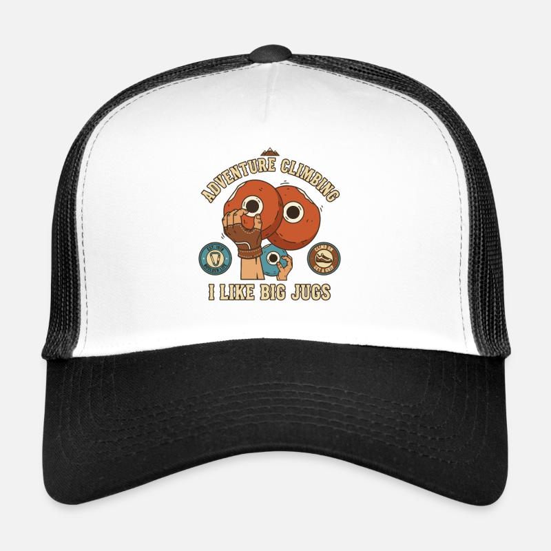 Escalade d’aventure J’aime Big Jugs Rock Casquette trucker 